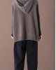 2025 New Loose Large Size Literary Hooded Knit Waistcoat Sweater Coat 2025 New Loose Large Size Literary Hooded Knit Waistcoat Sweater Coat