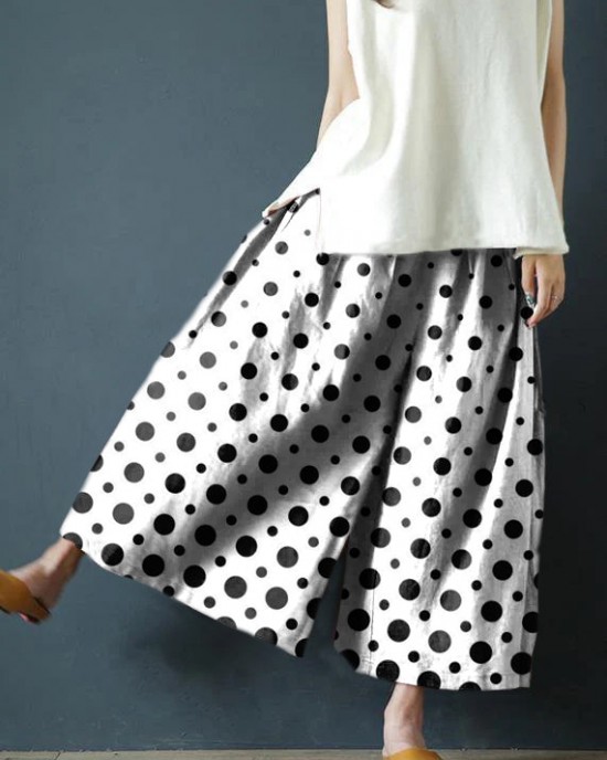 Chunxin original design cotton and linen wide-leg pants Chunxin original design cotton and linen wide-leg pants
