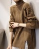 Boutique Khaki Turtleneck Thick Fall Winter Knit Sweater Boutique Khaki Turtleneck Thick Fall Winter Knit Sweater