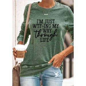I'M JUST WTF-ING MY WAY THROUGH LIFE' Graphic Hoodies