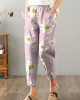 Natural Yellow Pockets Cotton Linen Pants Summer Natural Yellow Pockets Cotton Linen Pants Summer