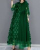 Black Tulle Party Dresses O-Neck Asymmetrical Half Sleeve Black Tulle Party Dresses O-Neck Asymmetrical Half Sleeve