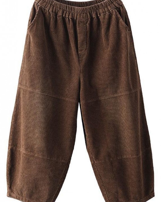 Organic Chocolate High Waist Wide Leg Fall Pants Corduroy Organic Chocolate High Waist Wide Leg Fall Pants Corduroy