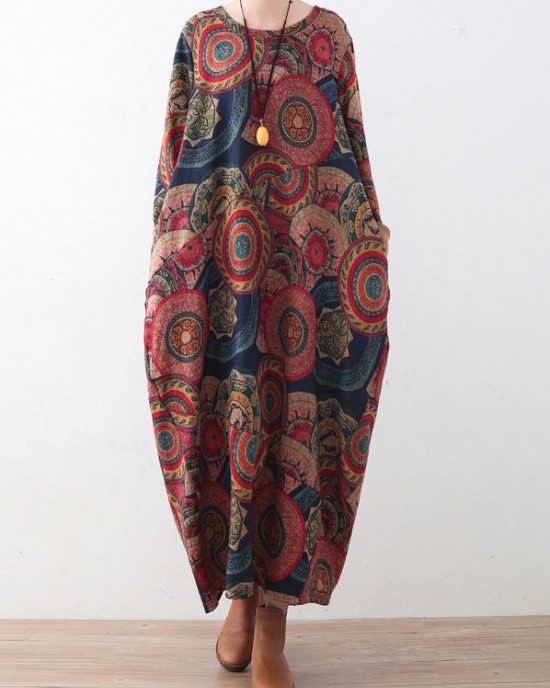 vintage blue red prints sweater dresses plus size clothing sweater casual o neck winter dress vintage blue red prints sweater dresses plus size clothing sweater casual o neck winter dress
