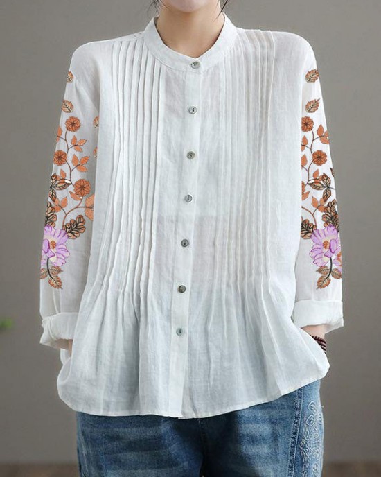 Organic White Linen Shirt Tunics Women Ramie Blouse Organic White Linen Shirt Tunics Women Ramie Blouse
