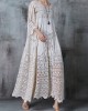 Women White Oversized Hollow Out Lace Long Dress Summer Women White Oversized Hollow Out Lace Long Dress Summer