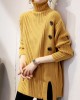 Boutique Khaki Turtleneck Thick Fall Winter Knit Sweater Boutique Khaki Turtleneck Thick Fall Winter Knit Sweater