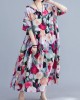 Bohemian floral Long dress half sleeve Cinched Maxi summer Dresses Bohemian floral Long dress half sleeve Cinched Maxi summer Dresses