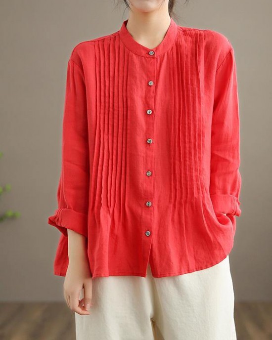 Organic White Linen Shirt Tunics Women Ramie Blouse Organic White Linen Shirt Tunics Women Ramie Blouse