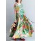 2025 fashion floral long linen dresses plus size clothing maxi dresses