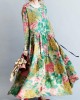 2025 fashion floral long linen dresses plus size clothing maxi dresses 2025 fashion floral long linen dresses plus size clothing maxi dresses