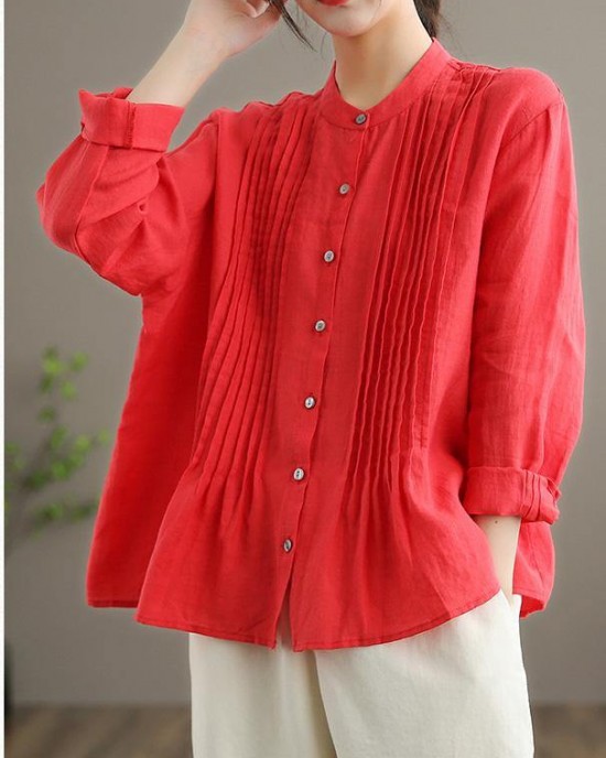 Organic White Linen Shirt Tunics Women Ramie Blouse Organic White Linen Shirt Tunics Women Ramie Blouse