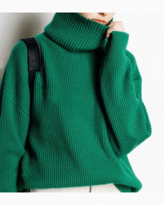Boutique Red Turtle Neck cozy Cashmere Knitted Tops Winter Boutique Red Turtle Neck cozy Cashmere Knitted Tops Winter