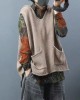 2025 New Loose Large Size Literary Hooded Knit Waistcoat Sweater Coat 2025 New Loose Large Size Literary Hooded Knit Waistcoat Sweater Coat