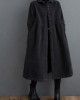 French blackish green corduroy coats Inspiration thick Cinched women coats ( Limited Stock)