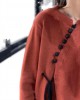 Casual Chocolate O-Neck Button Asymmetrical Design Fall Sweater Casual Chocolate O-Neck Button Asymmetrical Design Fall Sweater