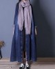 boutique oversize long fall denim blue patchwork Button Down women coats boutique oversize long fall denim blue patchwork Button Down women coats