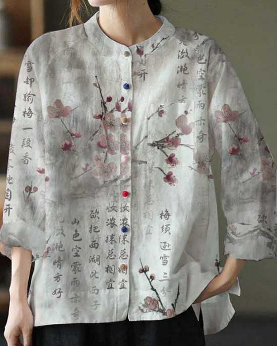 Modern White Loose Patchwork Pockets Fall Long Sleeve Blouse Top Modern White Loose Patchwork Pockets Fall Long Sleeve Blouse Top