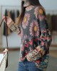 Beautiful Turtle Neck Print Mink Hair Knitted Sweater Tops Winter Beautiful Turtle Neck Print Mink Hair Knitted Sweater Tops Winter