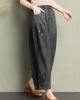 Classy Blue Pockets Loose Harem Fall Denim Pants Classy Blue Pockets Loose Harem Fall Denim Pants