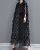 Black Tulle Party Dresses O-Neck Asymmetrical Half Sleeve Black Tulle Party Dresses O-Neck Asymmetrical Half Sleeve