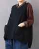 boutique black sweaters plus size big pockets sweaters 2018 sleeveless shirt boutique black sweaters plus size big pockets sweaters 2018 sleeveless shirt