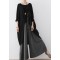 2025 autumn wide leg pants super loose linen pants casual elastic waist oversized