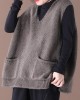 2025 New Loose Large Size Literary Hooded Knit Waistcoat Sweater Coat 2025 New Loose Large Size Literary Hooded Knit Waistcoat Sweater Coat