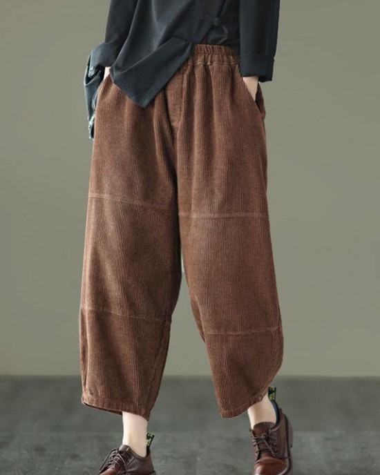 Organic Chocolate High Waist Wide Leg Fall Pants Corduroy Organic Chocolate High Waist Wide Leg Fall Pants Corduroy