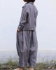 Personality linen casual gray pants loose 2025 autumn pants Personality linen casual gray pants loose 2025 autumn pants