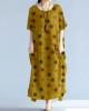 baggy gray long linen dresses oversized layered cotton maxi dress vintage short sleeve cotton clothing baggy gray long linen dresses oversized layered cotton maxi dress vintage short sleeve cotton clothing