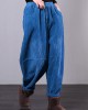 Modern Red Women Pants Oversize Fall Corduroy Pockets Cotton Casual Pants Modern Red Women Pants Oversize Fall Corduroy Pockets Cotton Casual Pants