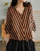 Women Yellow Casual Ramie Cardigan Embroidered Shirt Women Yellow Casual Ramie Cardigan Embroidered Shirt