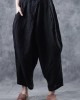 Personality linen casual gray pants loose 2025 autumn pants Personality linen casual gray pants loose 2025 autumn pants
