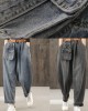 Retro denim blue autumn new trousers plus size harem pants Retro denim blue autumn new trousers plus size harem pants