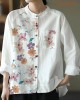 Modern White Loose Patchwork Pockets Fall Long Sleeve Blouse Top Modern White Loose Patchwork Pockets Fall Long Sleeve Blouse Top