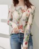 French O-Neck Floral Hollow Out Knit Sweaters Spring French O-Neck Floral Hollow Out Knit Sweaters Spring