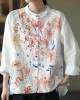 Modern White Loose Patchwork Pockets Fall Long Sleeve Blouse Top Modern White Loose Patchwork Pockets Fall Long Sleeve Blouse Top