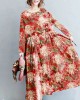 2025 fashion floral long linen dresses plus size clothing maxi dresses 2025 fashion floral long linen dresses plus size clothing maxi dresses