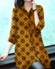 Stylish Peter Pan Collar Button Print Chiffon Shirt Tops Summer Stylish Peter Pan Collar Button Print Chiffon Shirt Tops Summer