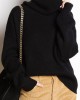 Boutique Red Turtle Neck cozy Cashmere Knitted Tops Winter Boutique Red Turtle Neck cozy Cashmere Knitted Tops Winter