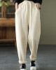 Vintage Chocolate Thick Button Pockets Straight Casual Fall Pants Vintage Chocolate Thick Button Pockets Straight Casual Fall Pants