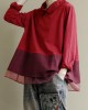 Plus Size Black Tops Lapel Patchwork Clothes Pattern Plus Size Black Tops Lapel Patchwork Clothes Pattern
