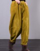Modern Red Women Pants Oversize Fall Corduroy Pockets Cotton Casual Pants Modern Red Women Pants Oversize Fall Corduroy Pockets Cotton Casual Pants