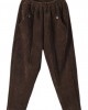 Vintage Chocolate Thick Button Pockets Straight Casual Fall Pants Vintage Chocolate Thick Button Pockets Straight Casual Fall Pants