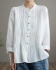 Organic White Linen Shirt Tunics Women Ramie Blouse Organic White Linen Shirt Tunics Women Ramie Blouse