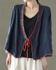 Women Red Embroideried Long sleeve Linen Shirt Women Red Embroideried Long sleeve Linen Shirt