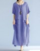 baggy gray long linen dresses oversized layered cotton maxi dress vintage short sleeve cotton clothing baggy gray long linen dresses oversized layered cotton maxi dress vintage short sleeve cotton clothing