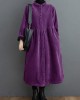 French blackish green corduroy coats Inspiration thick Cinched women coats ( Limited Stock)