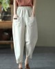 Loose Yellow Loose Casual Summer Pockets Pants Loose Yellow Loose Casual Summer Pockets Pants